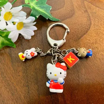 초레어 헬로키티 체인 마스코트 레트로 참 포함 키링