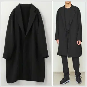 유나이티드 애로우즈 x 오바나 다이스케 체스터 코트 블랙 S 자켓