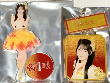 AKB48 SPECIAL 복권 사토 키세 아크릴 스탠드 키링 2세트