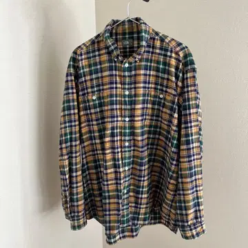 THE NORTH FACE 체크 무늬 긴팔 셔츠 M
