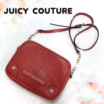 미사용급 쥬시 꾸뛰르 체인 숄더 카메라백 로고 악어 무늬