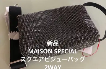 [ 새상품 ] MAISON SPECIAL 스퀘어 비쥬 백 2WAY