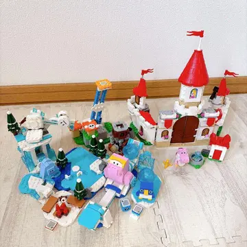 즉시 발송 레고 마리오 묶음 판매 피치 성 세이돈과 얼어붙은 호수 챌린지