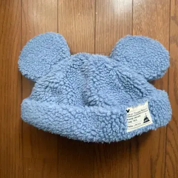 미키마우스 귀 달린 플리스 모자