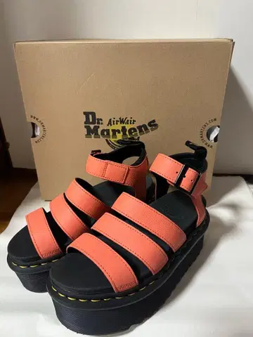 닥터 마틴 블레어 쿼드 플랫폼 샌들 핑크