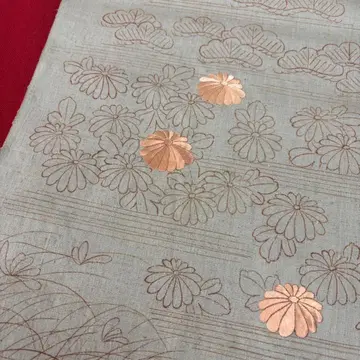 루리젠 부착단 꽃 자수 옷감 미사용 박스 포함 고급 옷감