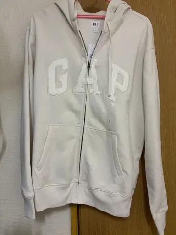 GAP 프론트 지퍼 후드티 L사이즈 화이트