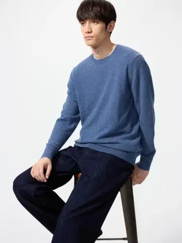 캐시미어 크루넥 스웨터