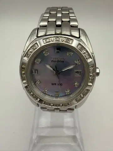 시티즌 Eco-Drive 손목시계 WR 100 다이아
