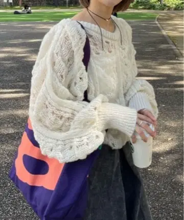 [ Kastane ] 셔링 시스루 니트