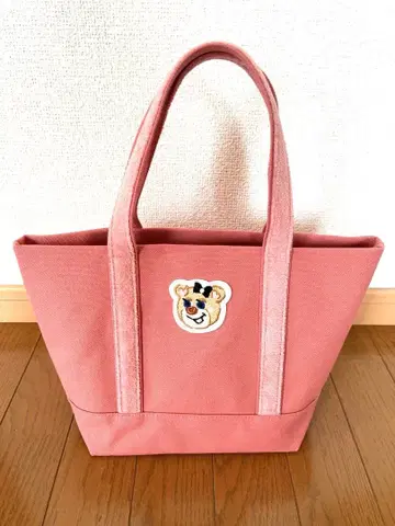 페이러 올드 테디 와펜 토트백 핑크 스몰