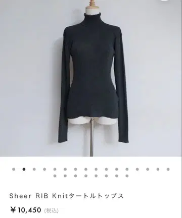 새상품 Searoomlynn 시루무린 SheerRibknit 터틀넥