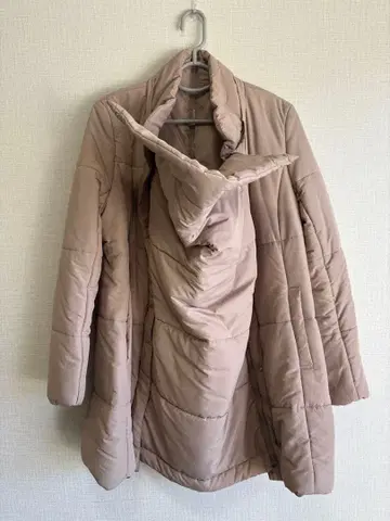 맘 코트 다운 덕터 포함 아기띠/업기 베이지 프리 사이즈