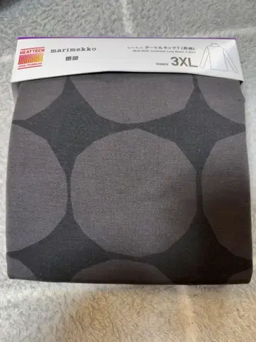 유니클로 마리메꼬 히트텍 터틀넥T 긴팔 3XL 미사용