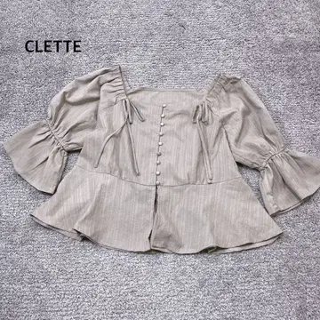 [CLETTE] 블라우스 스커트 셋업 오프숄더 2Way