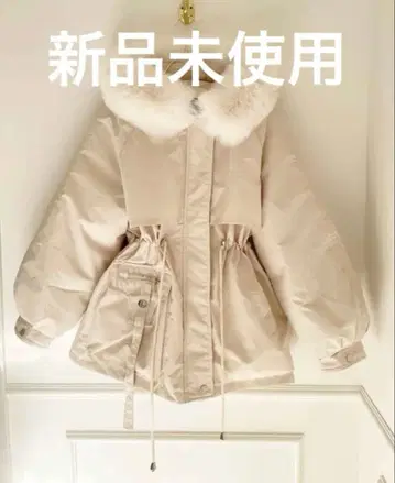 [미사용 새상품] Myu 미 럭셔리 퍼 울트라 웜 충전솜 코트