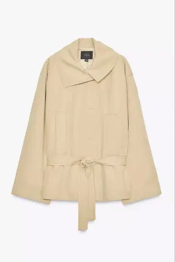 새상품 ZARA 벨트 트렌치코트 & 버튼 플리츠 숏팬츠 세트