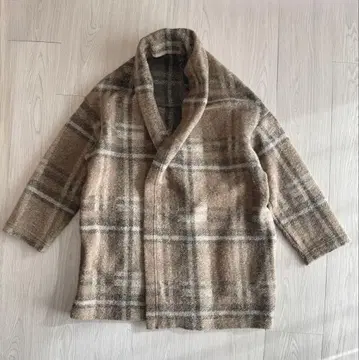 beauty&youth 체크 무늬 가운