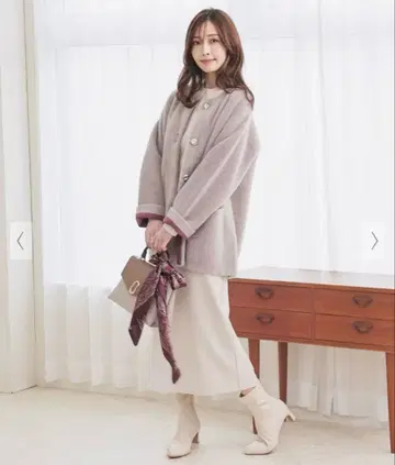 [ 새상품급 ] 허니즈 니트 코트 모카 L