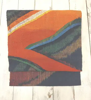 순수 실크  직조 나고야 오비 (No.528)