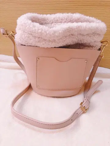 핑크 복조리형 숄더백