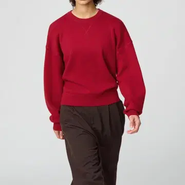 스무스 코튼 크루넥 스웨터 15 레드 XL