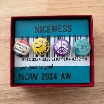 NICENESS 배지 birthday 세트 2024년 AW