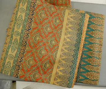 순수 실크 미사용품 전통 나고야 오비 페르시아풍 문양