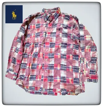 랄프 로렌 패치워크 B.D 셔츠 긴팔 L