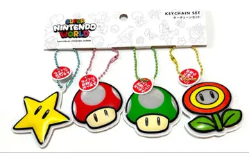USJ 한정판 슈퍼 마리오 어둠에서 빛나는 아이템 키체인 새상품 닌텐도