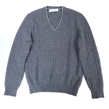 785 브루넬로쿠치넬리 V넥 캐시미어 스웨터 48 S 그레이