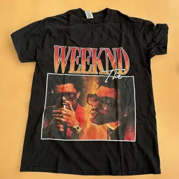 The Weeknd 블랙 빈티지 T셔츠 M 사이즈 GILDAN