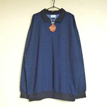 keboz 케보즈 피케 셔츠 야구공 패턴 미사용 택 포함 네이비 XL