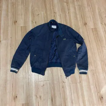 LACOSTE 네이비 스탠드 카라 점퍼