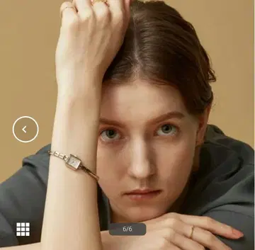 agete 골드 스퀘어 페이스 주얼리 워치 다이아