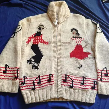 60s 빈티지 카우친 스웨터 USA제 50s 로카빌리