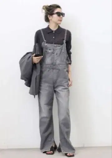 L'Appartment 그레이 데님 살로펫