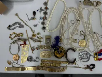 빈티지 액세서리 세트 골드 펄 모음