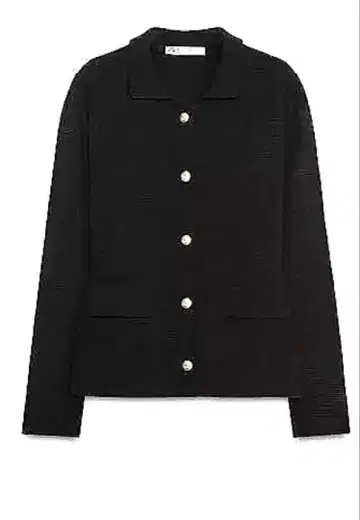 블랙 노카라 자켓