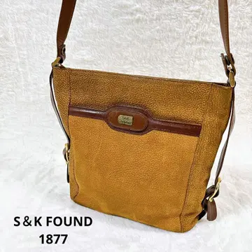 S&K FOUND 1877 빈티지 천연 가죽 숄더백 사선 가케