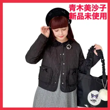 미사용 새상품 레어 즉시 완판 아오키 미사코 산리오 쿠로미 퀼팅 자켓
