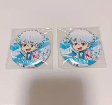 은혼 사카타 긴토키 매지션 아트 캔뱃지 2개