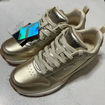 [ 미사용 ] 스케쳐스 스니커즈 우노 메탈릭스 22.5cm 골드