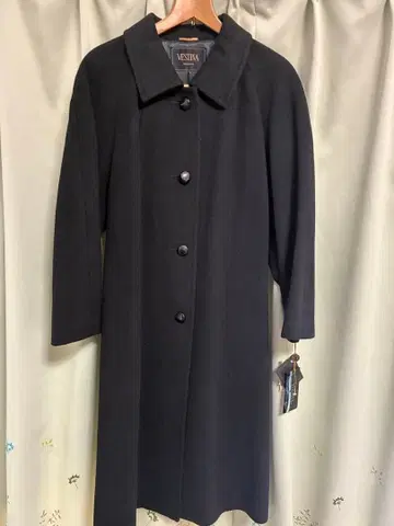 도쿄 스타일 블랙 롱 코트 포멀