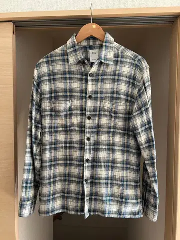 론 헤르만 실크 혼방 체크 플란넬 셔츠