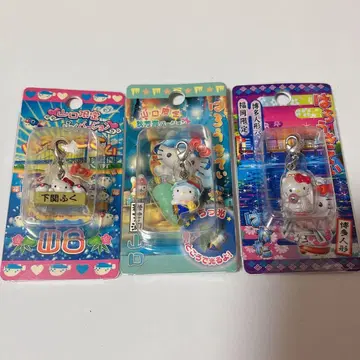 [야마구치 하카타] 고토치 키티 끈 스트랩 3종 세트