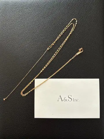 agete 아가트 골드 Y자 롱 목걸이 10K