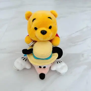 디즈니 바케이션 패키지 한정판 어깨 탑승 봉제 인형 미키 푸우