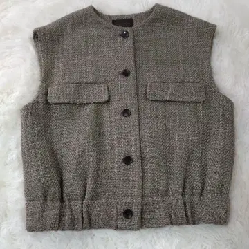 투모로우랜드 컬렉션 트위드 베스트 울 36