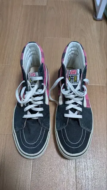 Vans Sk8-Hi 블랙/핑크 체크
